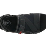 Drew Wander Men's Adjustable Sandal In Black Combo - TLW Shoes