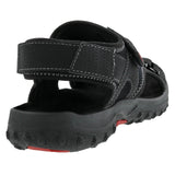 Drew Wander Men's Adjustable Sandal In Black Combo - TLW Shoes