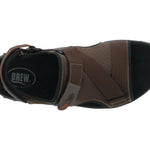 Drew Wander Men's Adjustable Sandal In Brown Combo - TLW Shoes