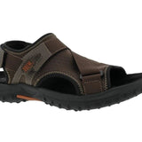 Drew Wander Men's Adjustable Sandal In Brown Combo - TLW Shoes