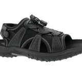 Drew Waves Men's Adjustable Heel Strap Sandal In Black Combo - TLW Shoes