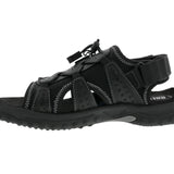 Drew Waves Men's Adjustable Heel Strap Sandal In Black Combo - TLW Shoes