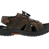 Drew Waves Men's Adjustable Heel Strap Sandal In Brown Combo - TLW Shoes