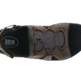 Drew Waves Men's Adjustable Heel Strap Sandal In Brown Combo