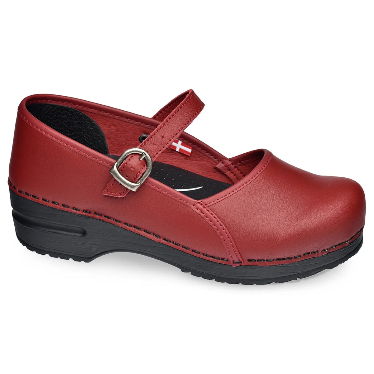 Sanita Clare Women Mary Jane Clog In Red - TLW Shoes