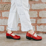 Sanita Clare Women Mary Jane Clog In Red - TLW Shoes