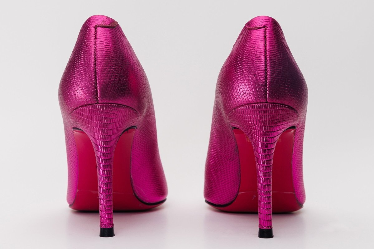 The Maple Fuchsia Leather Pump Fuchsia Sole Women Shoe - TLW Shoes