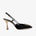The Luna Black Leather Slingback Women Sandal - TLW Shoes