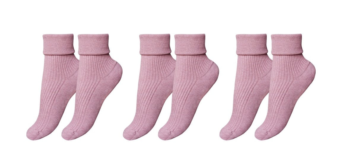 tittimitti® 100% Organic Combed Cotton Luxury Women's Socks 3 - Pack. Made in Italy. - TLW Shoes