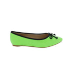 PENNY LOVES KENNY ATTACK WOMEN FLATS SLIP-ON SHOE IN GREEN NEON SYNTHETIC - TLW Shoes