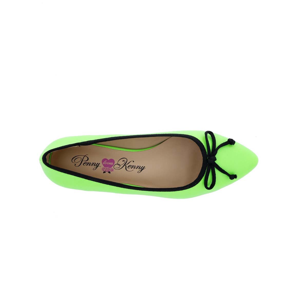 PENNY LOVES KENNY ATTACK WOMEN FLATS SLIP-ON SHOE IN GREEN NEON SYNTHETIC - TLW Shoes