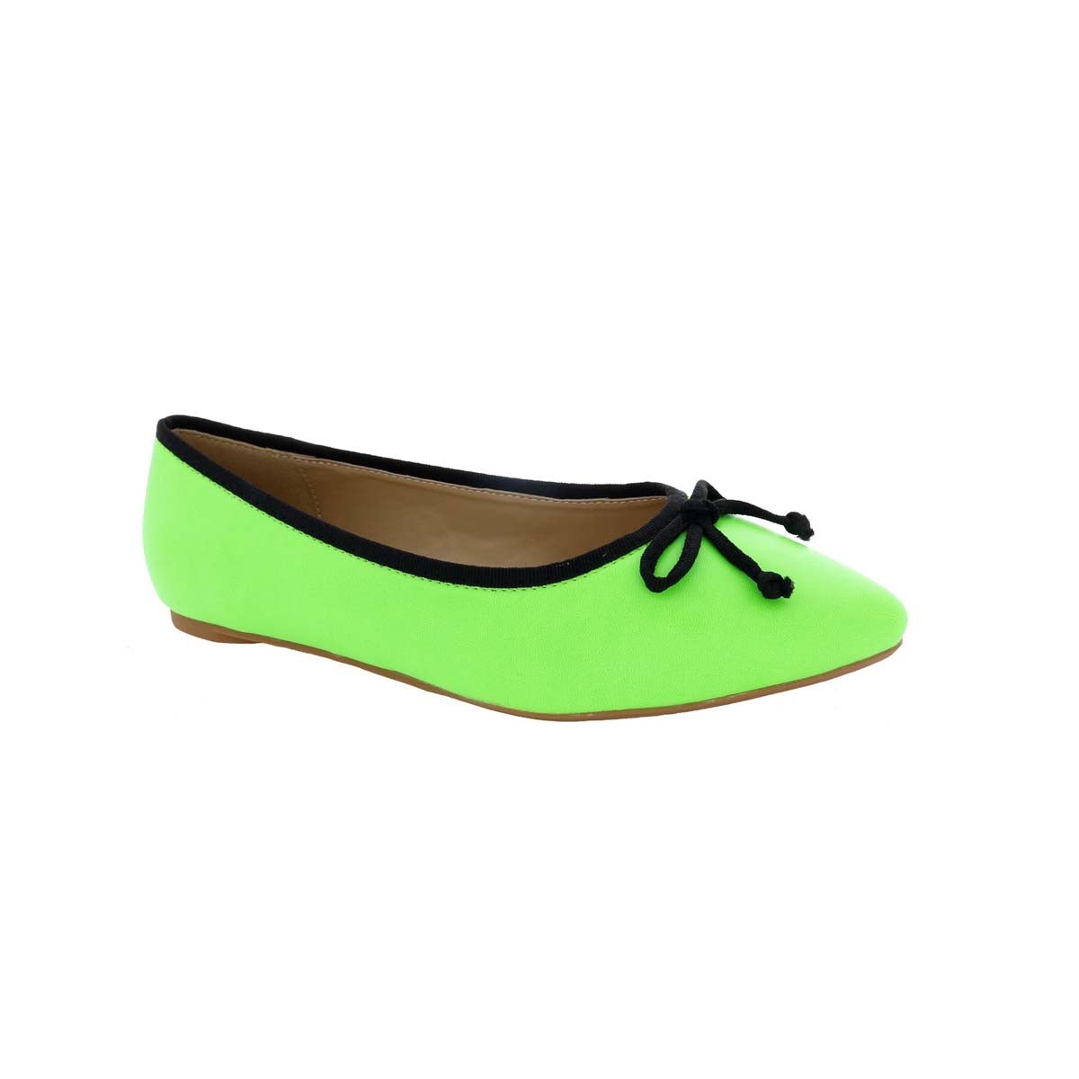 PENNY LOVES KENNY ATTACK WOMEN FLATS SLIP-ON SHOE IN GREEN NEON SYNTHETIC - TLW Shoes