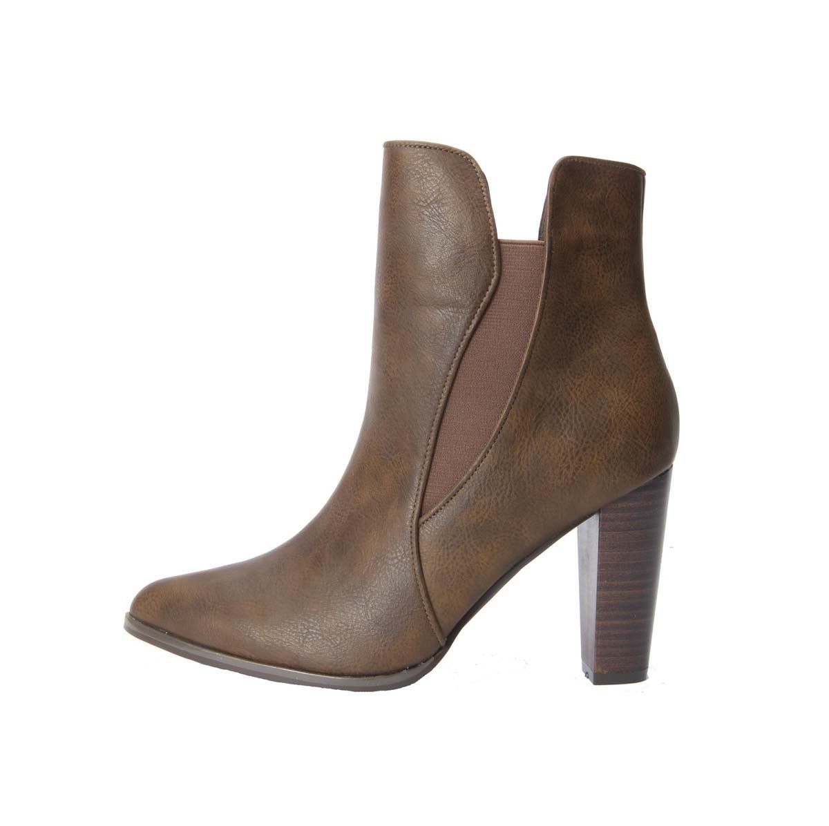 PENNY LOVES KENNY AVID WOMEN BOOTIE IN KHAKI TUMBLED - TLW Shoes