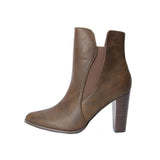PENNY LOVES KENNY AVID WOMEN BOOTIE IN KHAKI TUMBLED - TLW Shoes