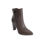 PENNY LOVES KENNY AVID WOMEN BOOTIE IN BROWN TUMBLED - TLW Shoes