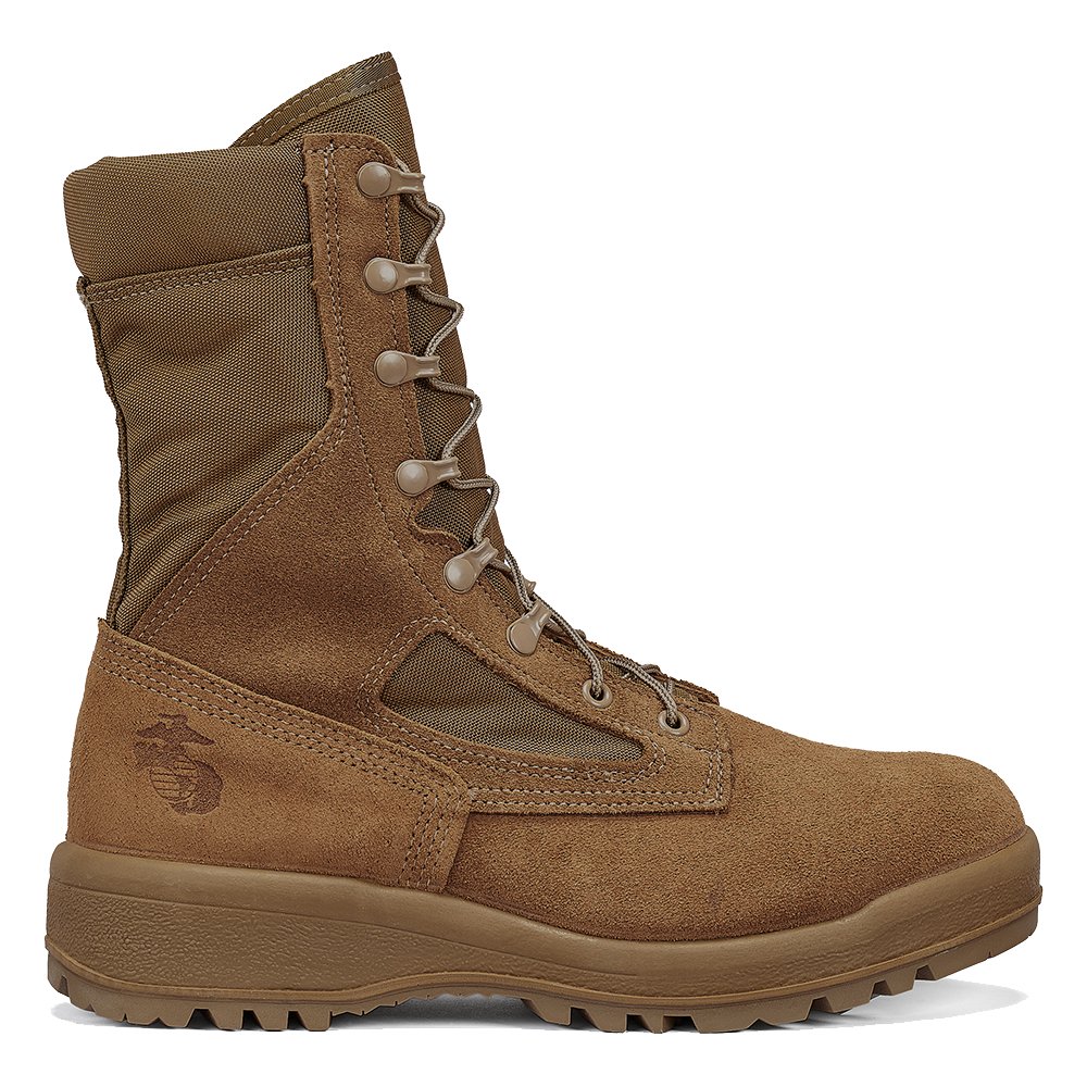 BELLEVILLE MEN'S 550 ST USMC HOT WEATHER STEEL SAFETY TOE BOOT IN COYOTE - TLW Shoes