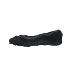 PENNY LOVES KENNY AARON F WOMEN FLAT SLIP-ON IN BLACK FAUX FUR - TLW Shoes