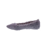 PENNY LOVES KENNY AARON F WOMEN FLAT SLIP-ON IN GREY FAUX FUR - TLW Shoes