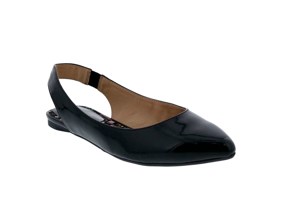 PENNY LOVES KENNY APPLE WOMEN BACKSTRAP SHOE IN BLACK PATENT - TLW Shoes