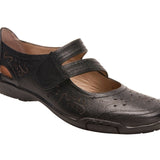 Ros Hommerson Chelsea Women's Mary Jane Flat In Black Leather - TLW Shoes