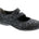Ros Hommerson Chelsea Women's Mary Jane Flat In Black Jacquard Leather - TLW Shoes