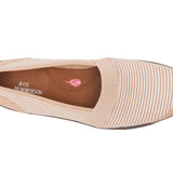 Ros Hommerson Carol Women's Slip-on In Taupe White Stripe Print