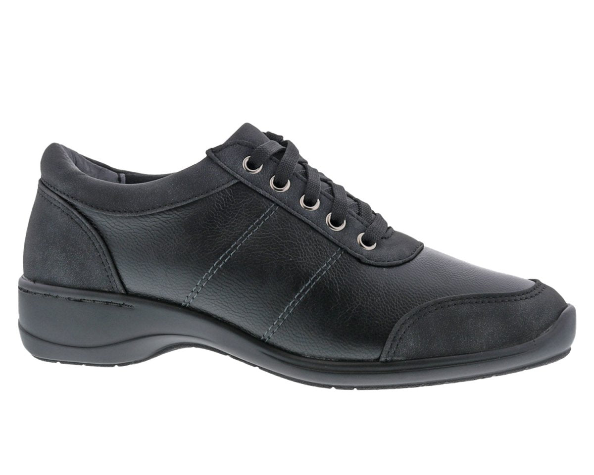 Ros Hommerson Stroll Along Women's Lace - up Casual Shoe In Black Leather - TLW Shoes