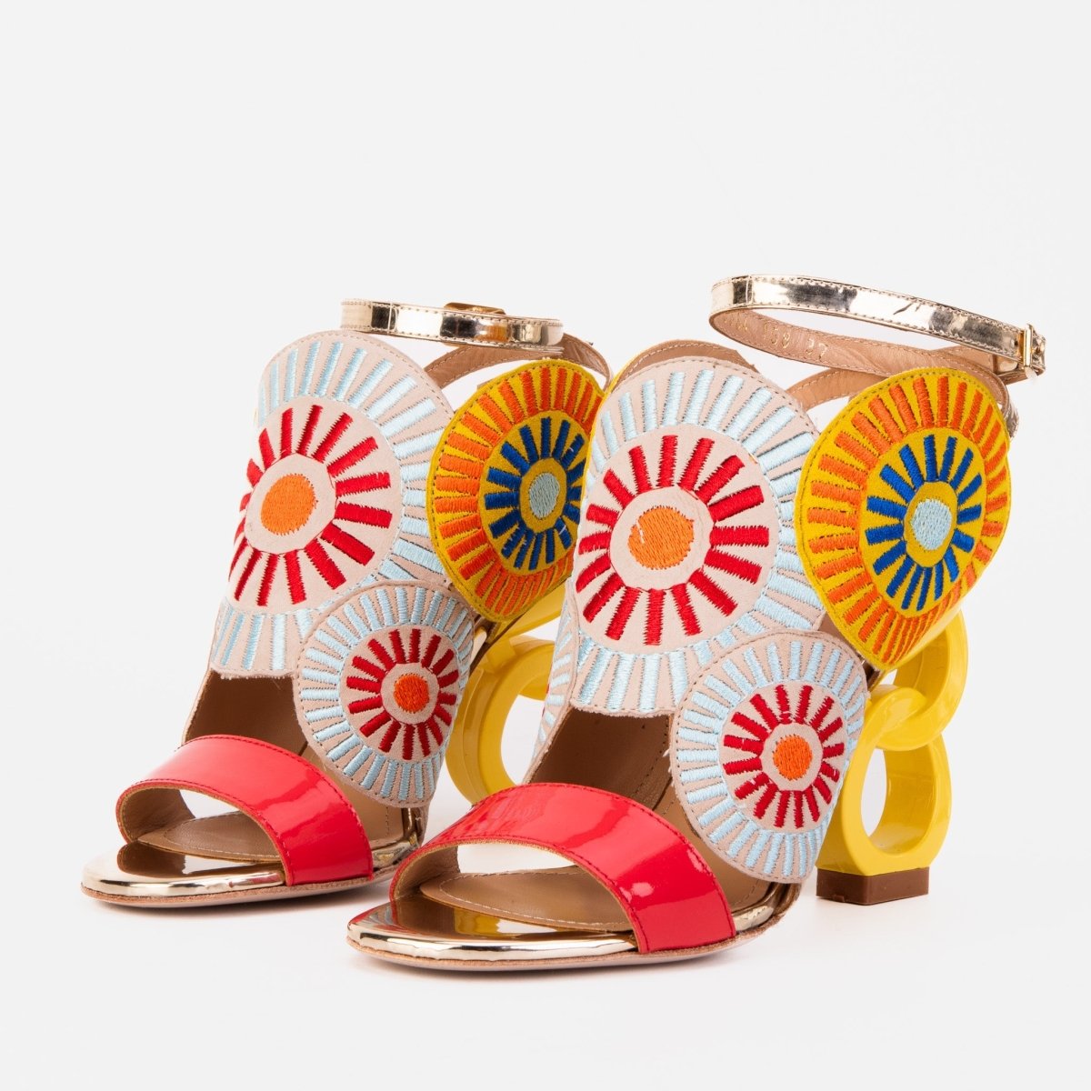 The Parama Yellow Leather Ankle Strap Women Sandal - TLW Shoes
