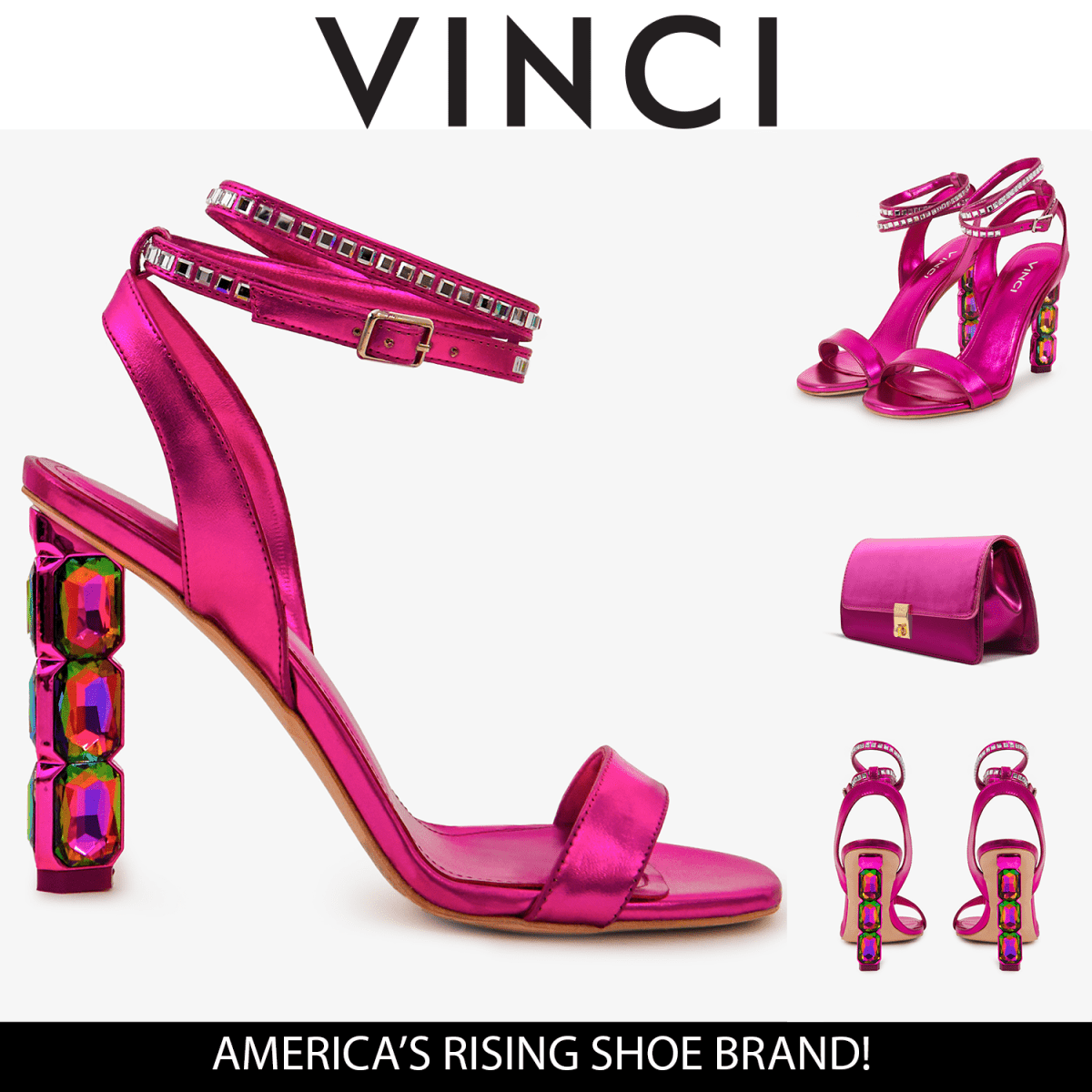 The Torola Fuchsia Stony Heel Leather Women Sandal Final Sale! - TLW Shoes