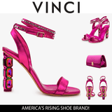 The Torola Fuchsia Stony Heel Leather Women Sandal Final Sale! - TLW Shoes