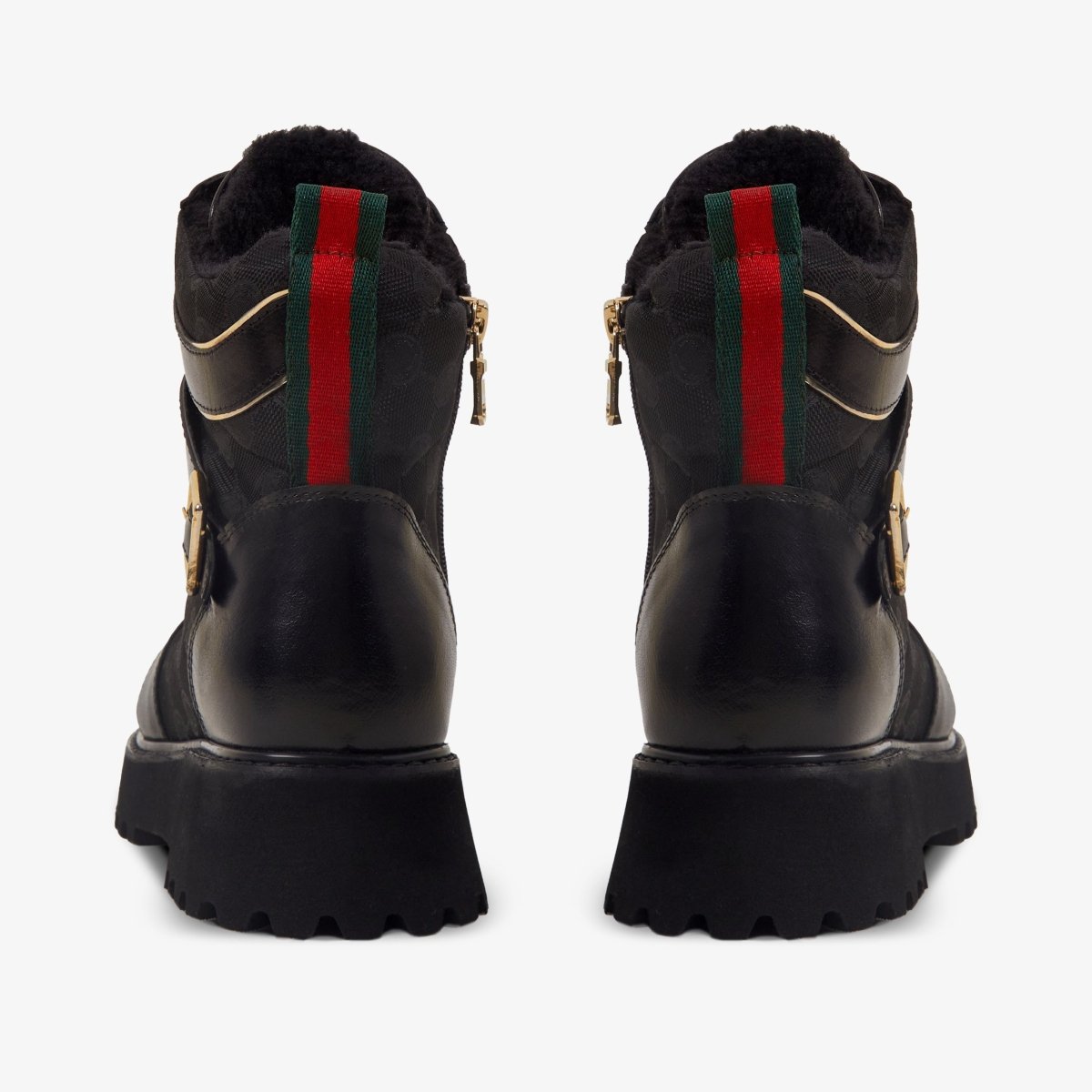 The Boston Black Leather Lace - Up Ankle Women Boot With a Side Zipper - TLW Shoes
