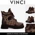 The Boston Brown Leather Lace - Up Ankle Women Boot With a Side Zipper - TLW Shoes