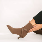 Alma Booties Brown - TLW Shoes