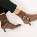 Alma Booties Brown - TLW Shoes