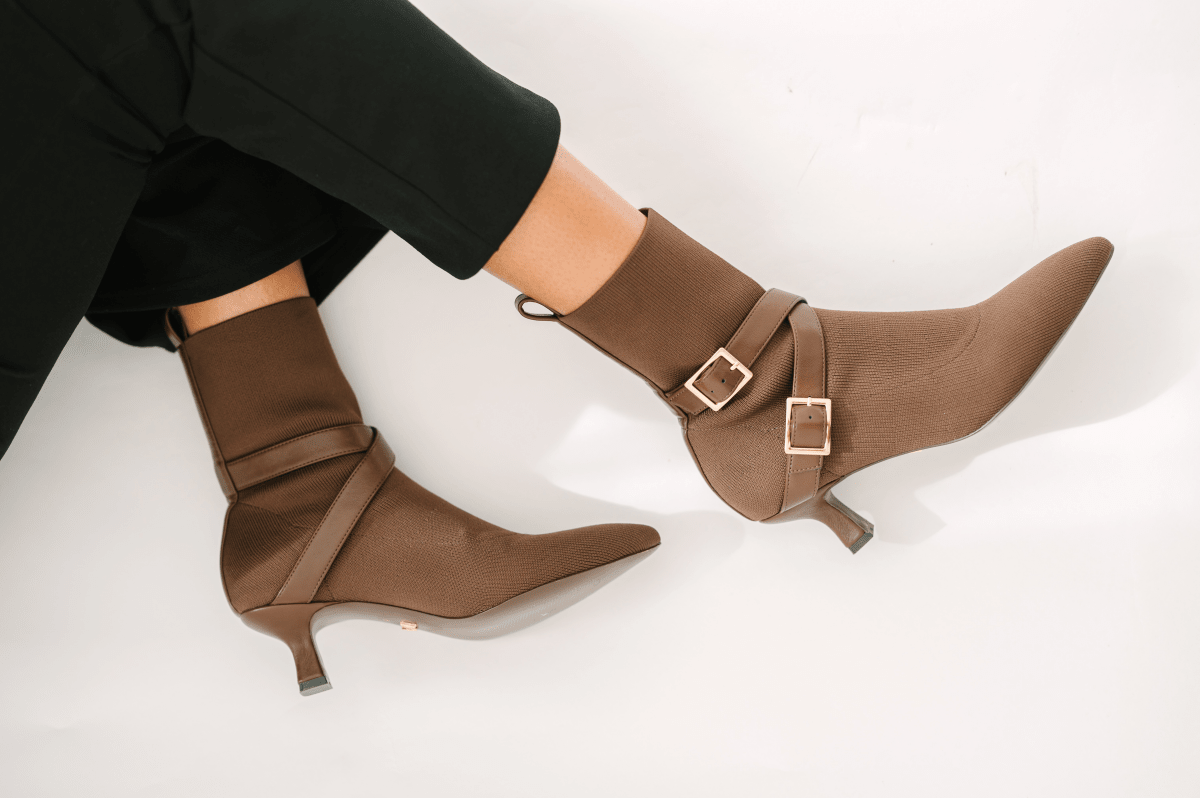 Alma Booties Brown - TLW Shoes