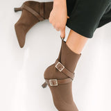 Alma Booties Brown - TLW Shoes