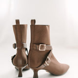 Alma Booties Brown - TLW Shoes