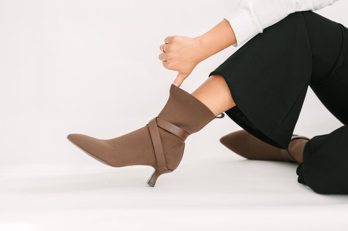 Alma Booties Brown - TLW Shoes