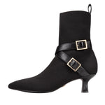 Alma Booties Black - TLW Shoes
