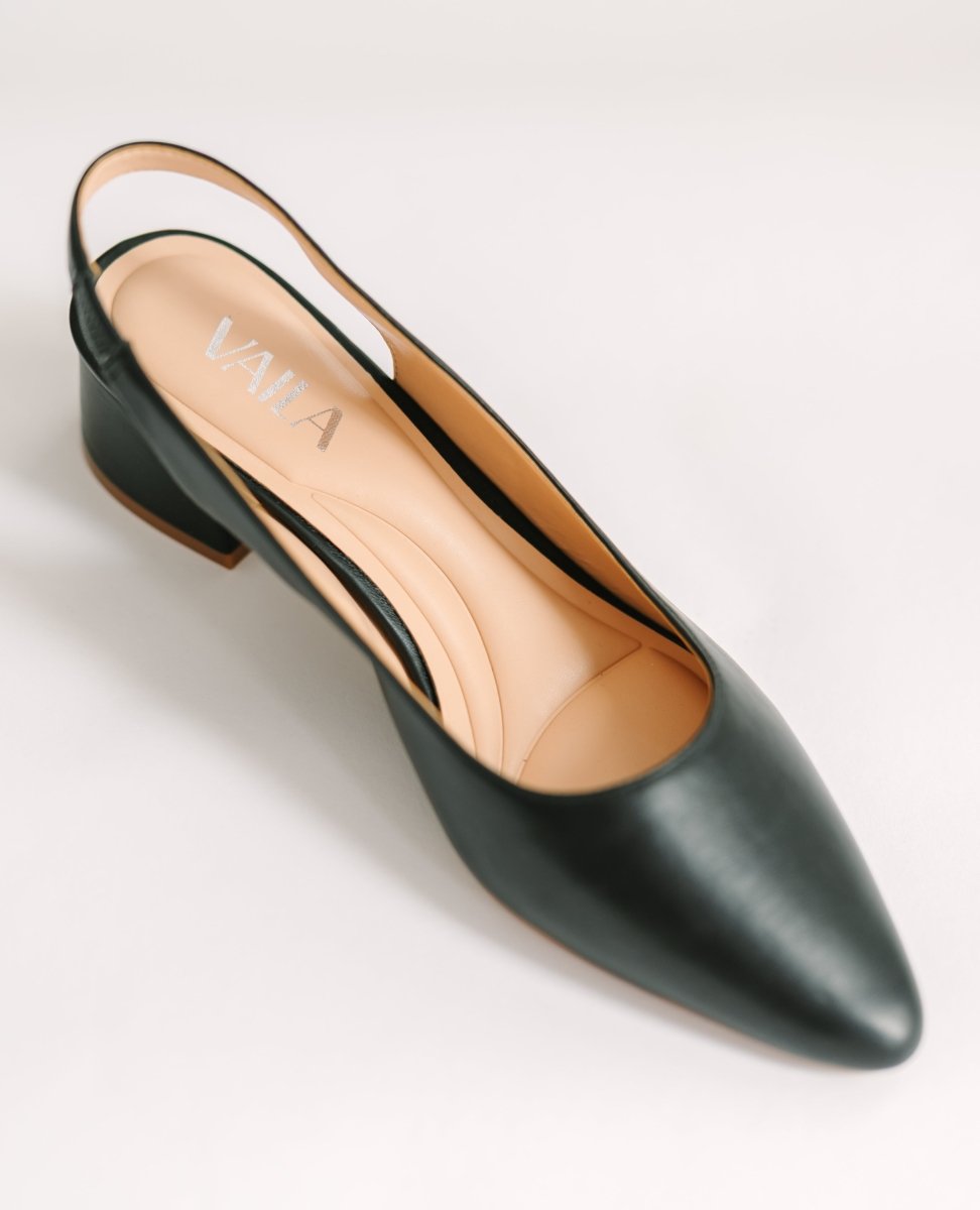 Evie Slingback Black - TLW Shoes