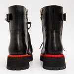 The Belgrano Black Leather Lace - Up Ankle Women Boot With a Side Zipper - TLW Shoes