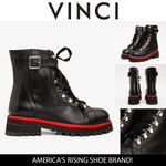 The Belgrano Black Leather Lace - Up Ankle Women Boot With a Side Zipper - TLW Shoes