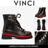 The Belgrano Black Leather Lace - Up Ankle Women Boot With a Side Zipper - TLW Shoes