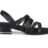 Ros Hommerson Breeze Women's Hook And Loop Closure Straps Sandal In Black Pebbled Patent/ Leather - TLW Shoes