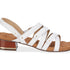 Ros Hommerson Breeze Women's Hook And Loop Closure Straps Sandal In White Leather - TLW Shoes
