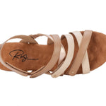 Ros Hommerson Breeze Women's Hook And Loop Closure Straps Sandal In Vanilla Leather - TLW Shoes