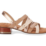 Ros Hommerson Breeze Women's Hook And Loop Closure Straps Sandal In Vanilla Leather - TLW Shoes