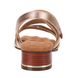 Ros Hommerson Breeze Women's Hook And Loop Closure Straps Sandal In Vanilla Leather - TLW Shoes