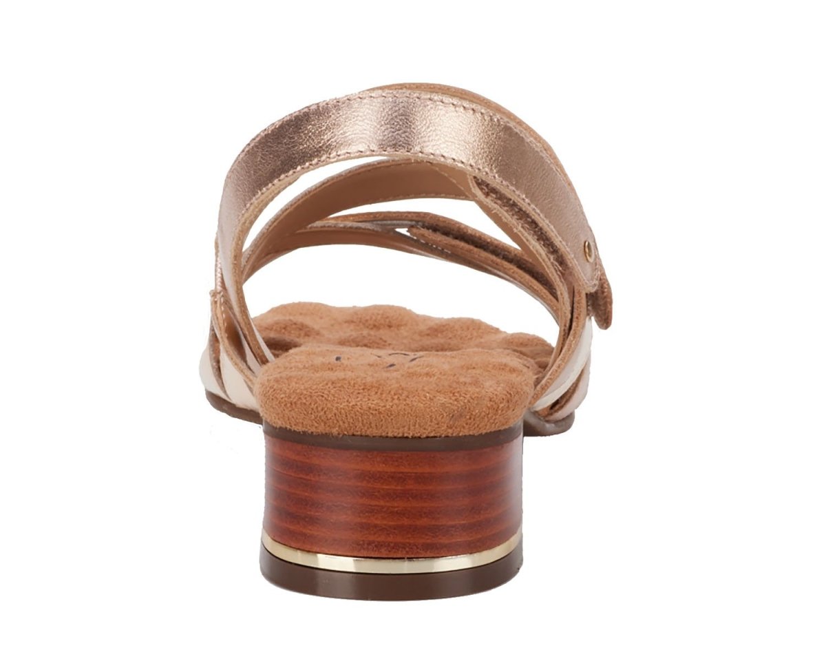 Ros Hommerson Breeze Women's Hook And Loop Closure Straps Sandal In Vanilla Leather - TLW Shoes