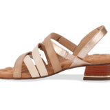 Ros Hommerson Breeze Women's Hook And Loop Closure Straps Sandal In Vanilla Leather - TLW Shoes